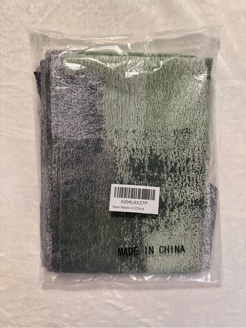 Swag Valance Curtains, Abstract Sage Green 28”x36”